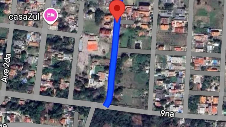 Vendo terreno en boca ciega con casa pequeña en mal estado
